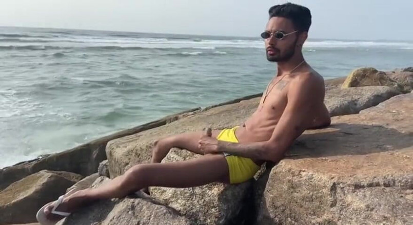 arabeputo: Magrelo Do Pau Grande Punheta di Pantai