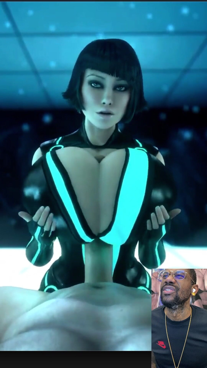 Good news media: Paizuri, salope futuriste à gros nichons, se tape une bite gooner...