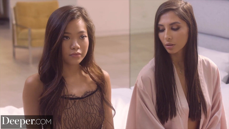 Deeper: Deeper - Vina blindfolded for Gianna’s erotic experimentation