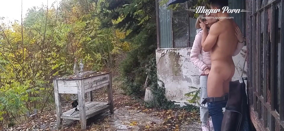 Mugur's World: Petite Gina Gerson outdoor fucking session in a rainy day