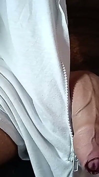 Huge Cock Peeking Out of Pants