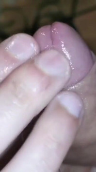Close up Gentle Handjob Cock Tease