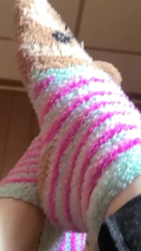 3 minuty fuzzy leniwiec sock love