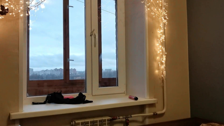 Horny Fuck Bitches: Adult Babe at the Window