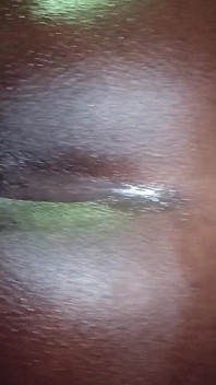 Doggie Stroking This Ebony Ass