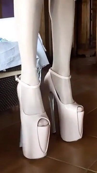 Patent Leather Shoes with Very High Heels, My Passion