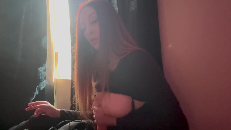 Artemisia Love: Smoking a Cigarette Big Boobs Dildo Play
