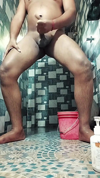 사나트 마을 소년 욕실 핸잡