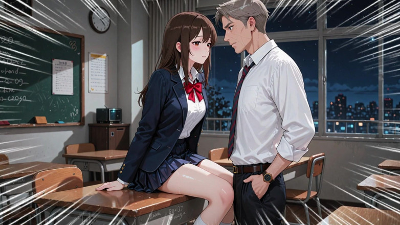 Sdanimacionescol: 18-year-old Student Is Left Alone with Her Teacher- Ai Porn