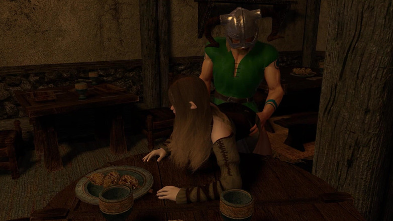 Wraith ward: Dragonborn Golpeando a Una Chica De Taberna - Parodia De Skyrim