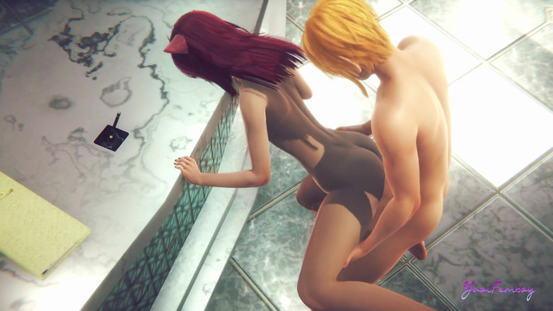 Yaoitube: Yaoi Femboy Erito - Erito voelt hoe hij aan zijn ballen...