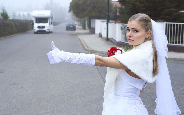 Only Tarts: Shocking News - Runaway Bride Fucks Random Truck Driver