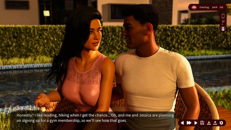 Dirty GamesXxX: Whispers of Desire: Couples on Barbecue Party by the Pool -...