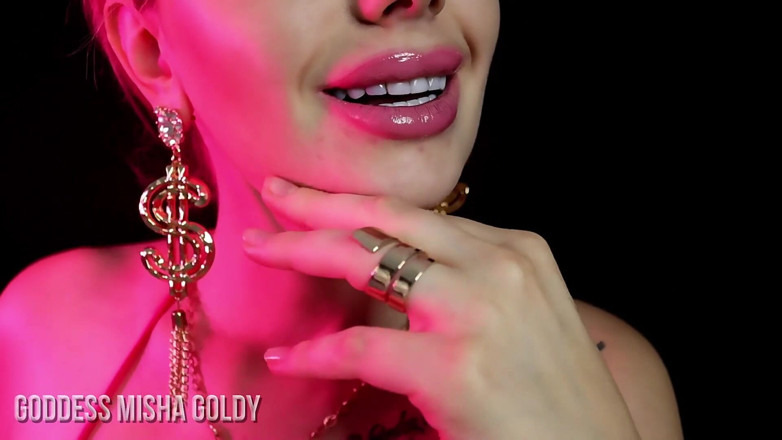 Goddess Misha Goldy: Addestramento sulla dipendenza di labbra! Diventa totalmente lavato il cervello!...