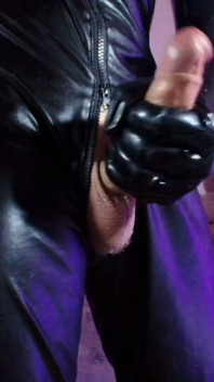 Latex Pup Teasing His Thick Bone Right in Your Face