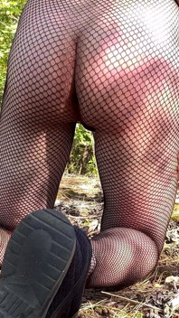 Teen hot boy walks in nature naked for Stepdaddy