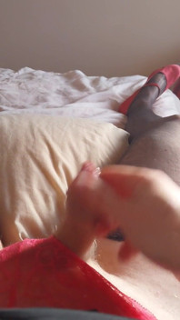 Tiny Clit Sissygasm in New Pink Panties