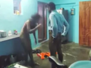 Rishi: Indian Desi House Maid Fuck in Standing Position by Owner