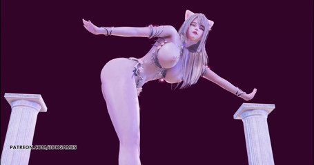 3D-Hentai Games: Anitta - Paradinha Ahri Kda sexy erotická taneční erotická kamera