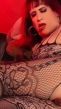 The Tiniest Dick Sissy MILF Destroying Her Ass with a Black Massive Dildo