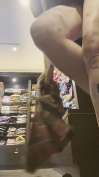 Commando and Trying on Clothes in a Shop Without a Locker Room!