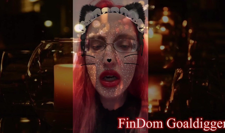 FinDom Goaldigger: Transformação da princesa transsexual