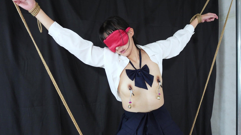 ushirosugatanomiki: Every Time the Bell on Her Nipple Clip Rings, Her...
