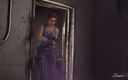 Desire SFM: Futa Excella用Jill Valentine Resident Evil futanari测试她的大鸡巴