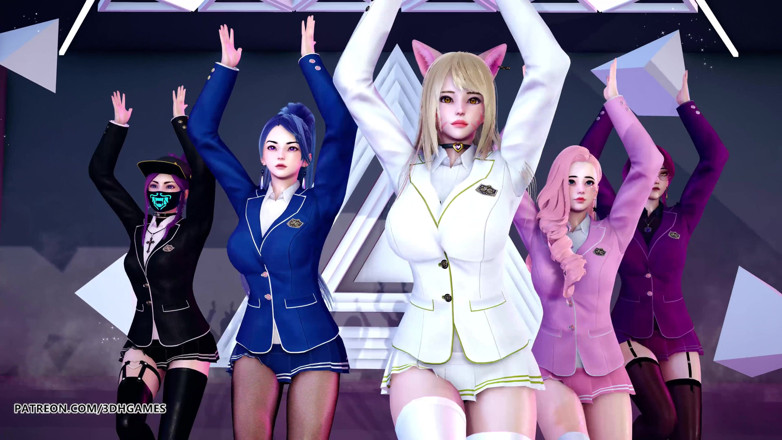 3D-Hentai Games: [MMD] STAYC - RAN2U Ahri Akali Kaisa Evelynn Seraphine hot striptease...