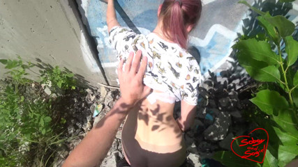 SOboyandSOgirl: Fucked a cute Ukrainian girl on the rubble creampie - So...