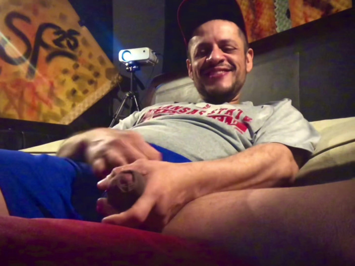 MisterFreak25: Jerking off Big Fat Uncut Cock Cam Show