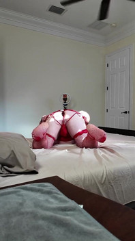 Daddy in Mommy's Lingerie Begging for His Boy
