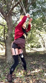 Master's Training Session No. 101: Outdoor Blindfolded Vibrator Training