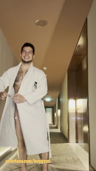 Hotel Exhibition with My Big Cock! People Can Discover Me