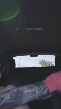 My Stepsister Strips Naked in Car, I Take Her to a Motel