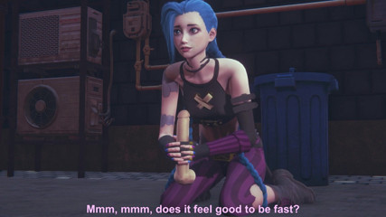 Waifu club 3D: Jinx suka melancap zakar besar