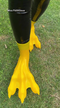 Expectation Walking on Majestic Silicone Paws. Reality Me Trying Not to Faceplant in the Grass While Filming