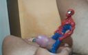 Big Dick Red: Gay spiderman scopa con un grosso cazzo