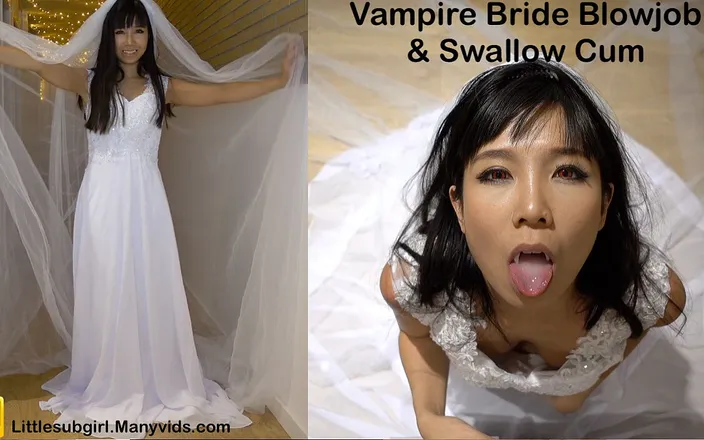 Littlesubgirl: Vampire Bride Blowjob &amp; Swallow Cum - 4K
