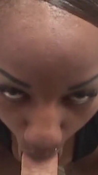 Ebony Amateur MILF Takes White Cock and Facial