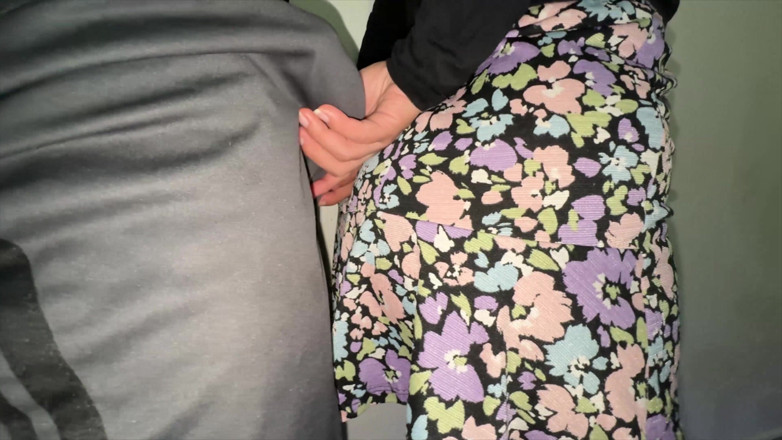 CoupleOfHotSins: You Can See It When She Strokes the Stranger's Penis