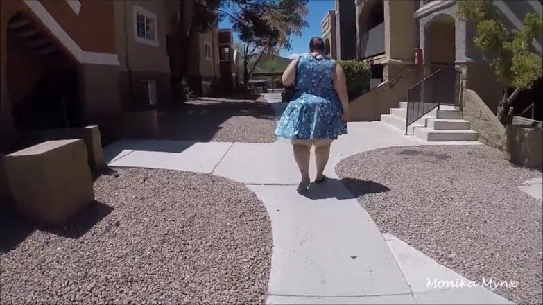 BBW Pleasures: SSBBW râu đi bộ đến xe hơi