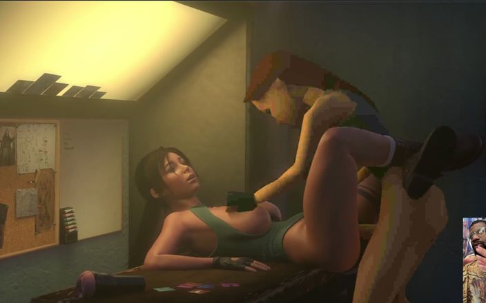 L6RD7BLU3 FUTA: Klasyczna Futa Lara Croft rucha się i kremówki Wewnątrz nowoczesnej...