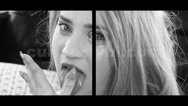 Curiously Brit Bi: Impara a ingoiare il suo sperma caldo
