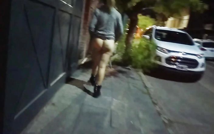 Active Couple Arg: Sex in Outdoor on the Street People Watch Us Fucking...