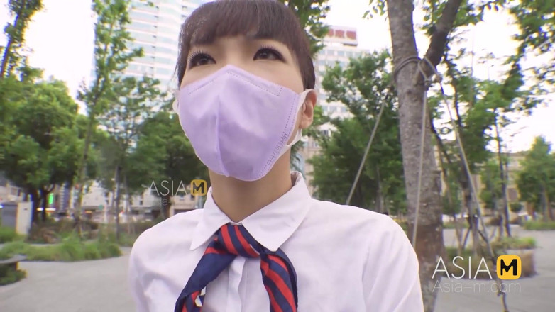 ModelMedia Asia: Mdag-0009 Street Hunting / Slender Pretty Stewardess Enjoys the Strained Pleasure