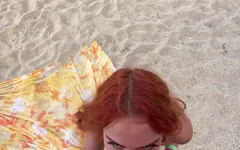 Stranger Fucks Me on a Nude Beach After I Blow Him - Real Voyeur Caught Jerking off watching us