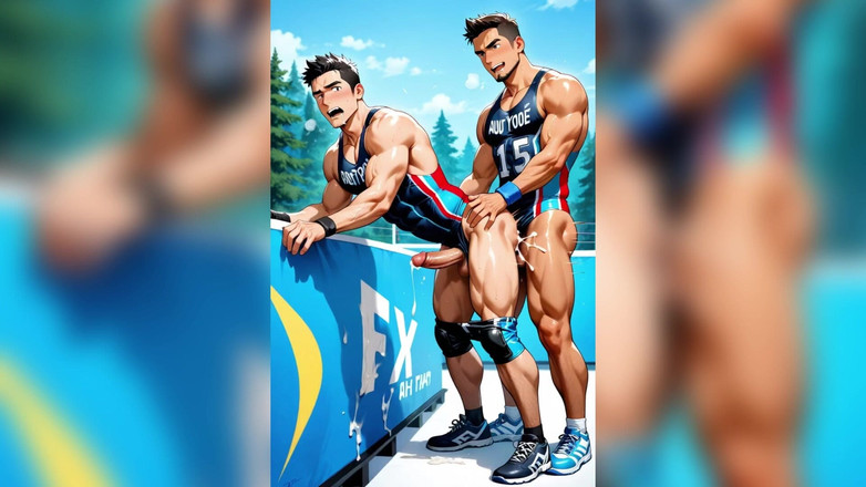 AI gay porn: Ragazzi gay scopano in gruppo