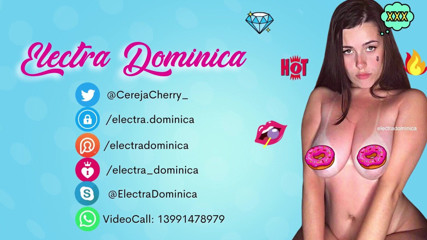 Electra Dominica: Girl with beautiful pussy with dildo