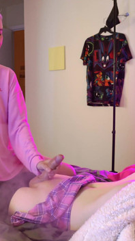 Handjob for femboy with smoke - V.3